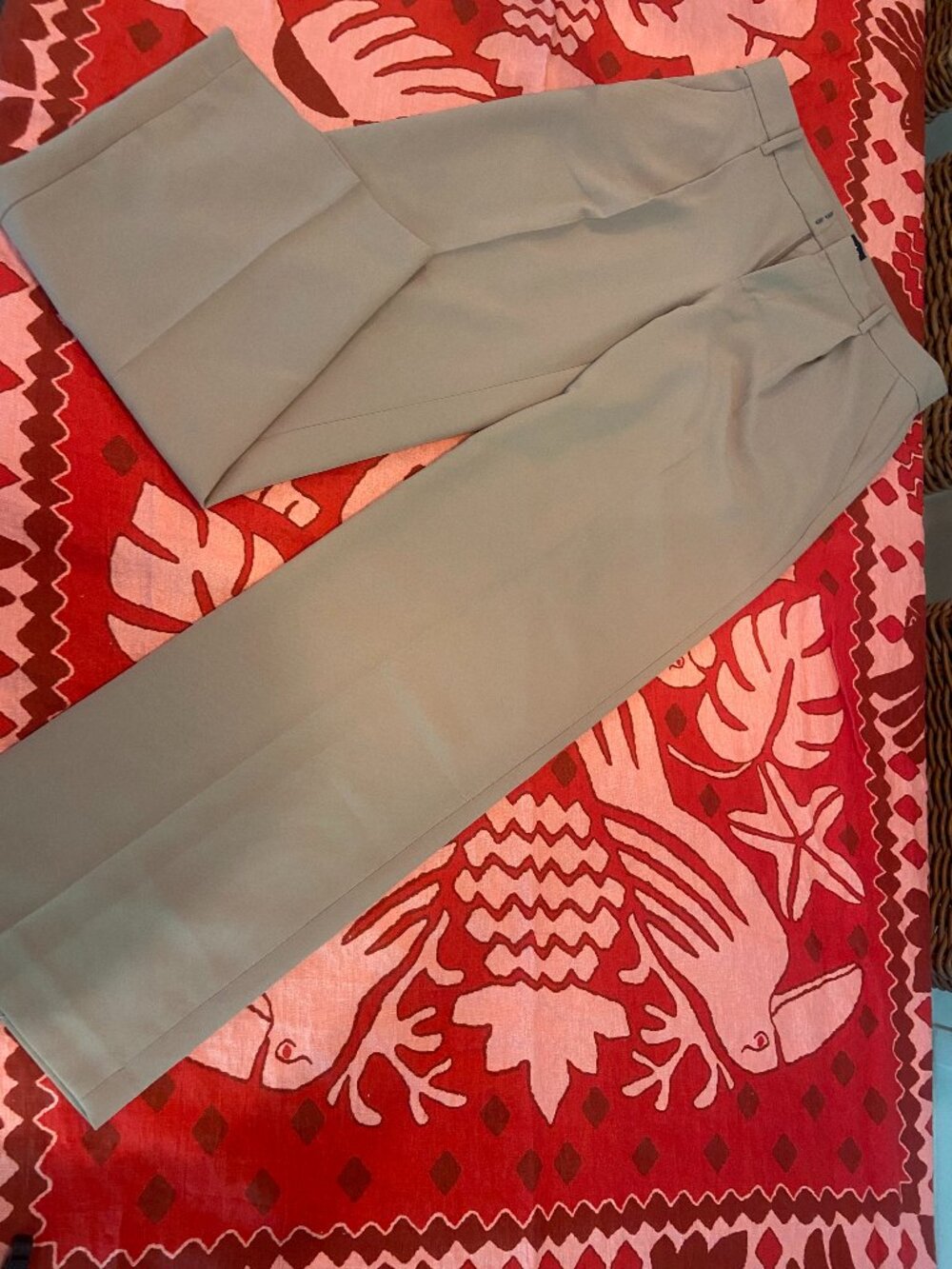 GAP 365 Low Rise Pleated Wide-Leg Trousers taupe